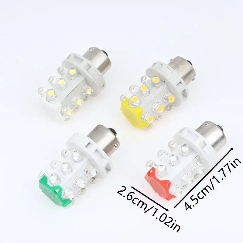 12/24V BA15S LED Signal Indicator Lamp – Red Green Yellow White LED Indicator Lamp Nixie