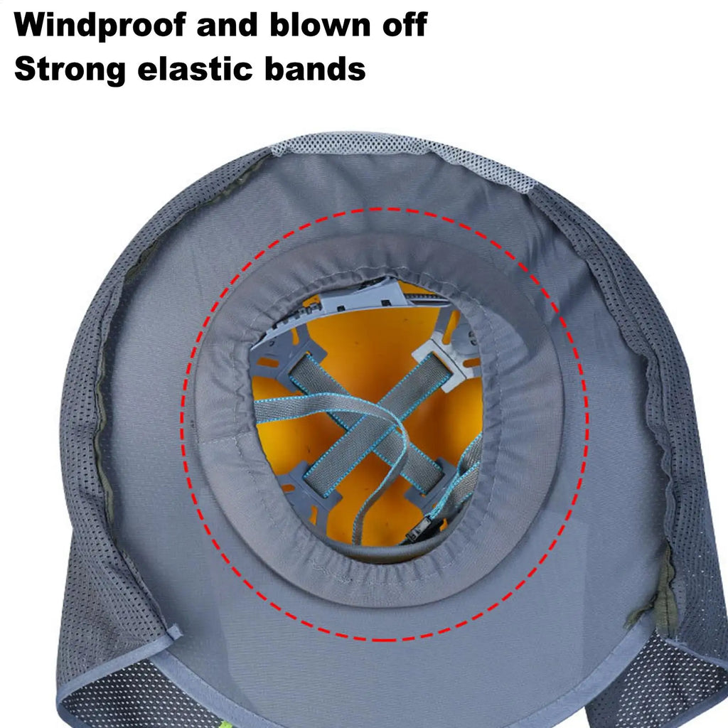 Hard Hat Sun Shade UPF50+ Breathable Neck Shield Visor