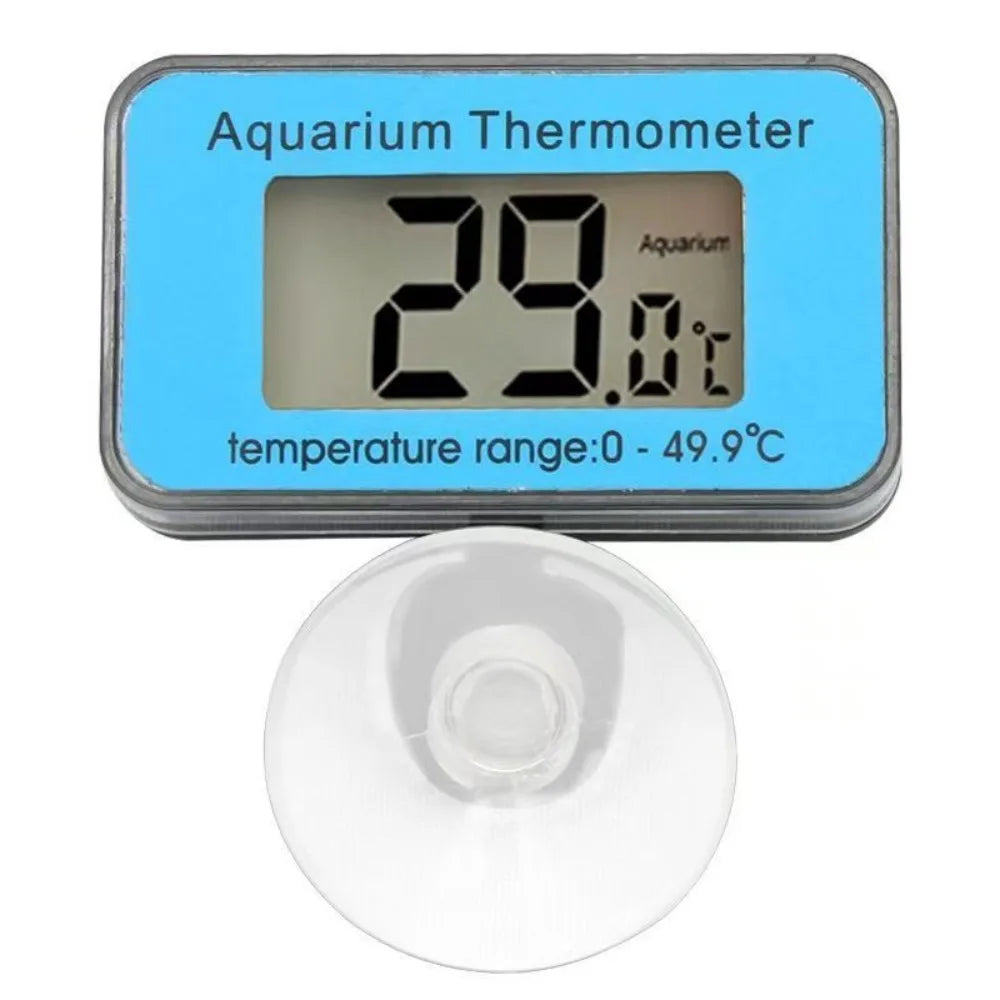 LCD Aquarium Thermometer with Suction Cup – Waterproof Fish Tank