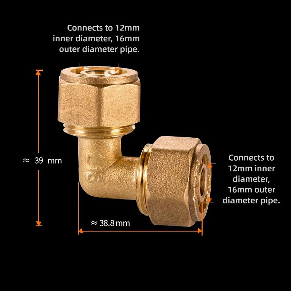 Brass Pipe Fitting Male/Female Thread Solar Water Heater 2/3 Way Brass Pipe Fitting Nixie 6
