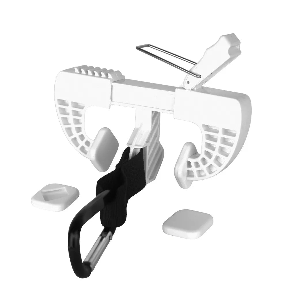 Portable Shoe Clip Hands-Free Backpack Sneaker Holder Shoe Carrier Clip Nixie White