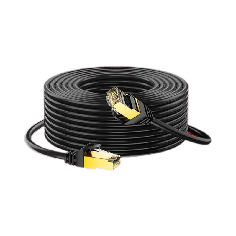 Cat6 Shielded RJ45 Ethernet Patch Cable | 0.5M to 10M LAN Cord Ethernet Patch Cable Nixie Black CAT6 30M