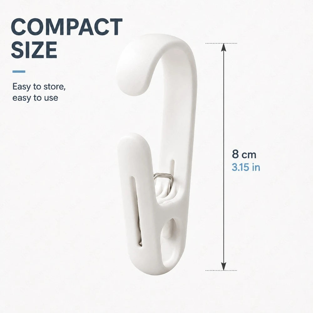 10PCS Plastic Hanging Clamp Hooks – Home Organizer Clips Hanging Organizer Clips Nixie