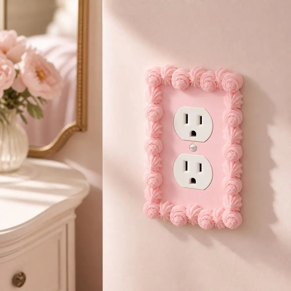 3D Printed Piping Texture Light Switch Cover Wall Plate