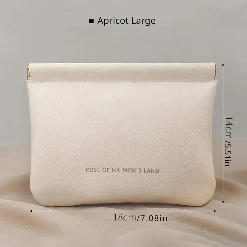 Auto-Close PU Cable & Earphone Storage Bag | Mini Organizer Cable Storage Bag Nixie