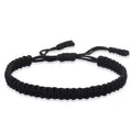 Handmade Woven Rope Bracelet – Good Luck Diamond Knot Gift Charm Bracelet Nixie black
