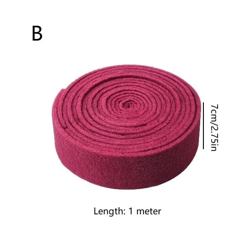 Heavy Duty Nylon Abrasive Scouring Pad Roll 1M Cut-to-Size Abrasive Scouring Pad Nixie B