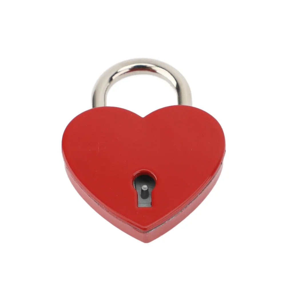 4-Pack Heart Shaped Padlocks Zinc Alloy Keyed Lock – Diary & Bags