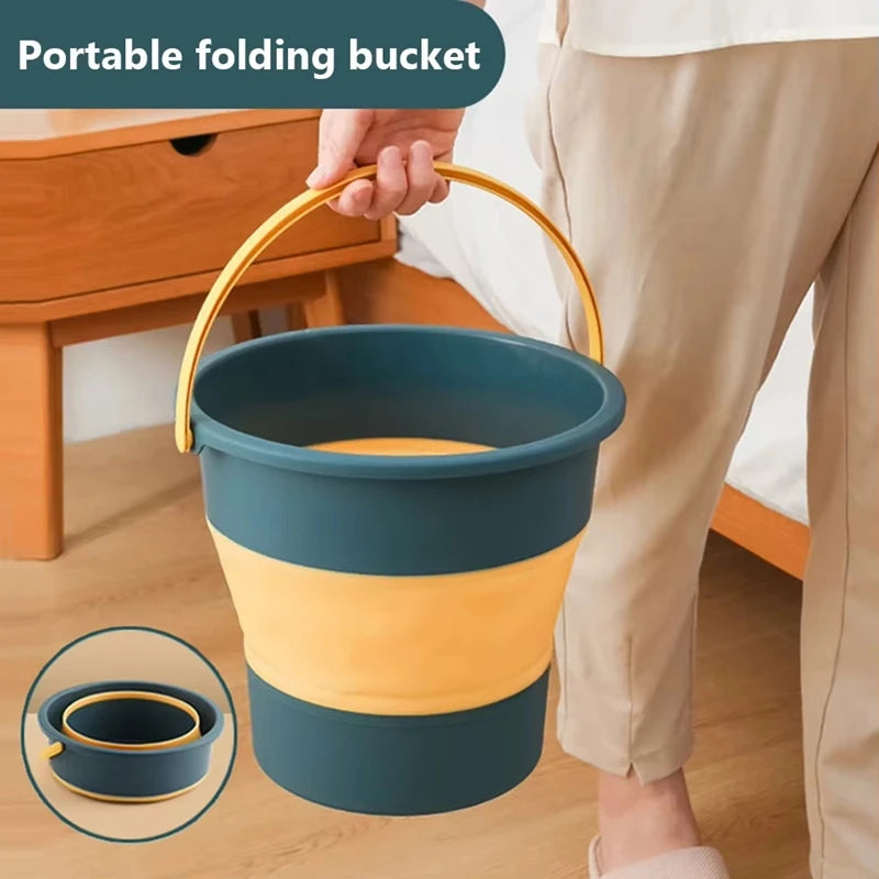 Portable Folding Bucket 5/10/17L – Camping, Car Wash & Fishing Folding Bucket Nixie