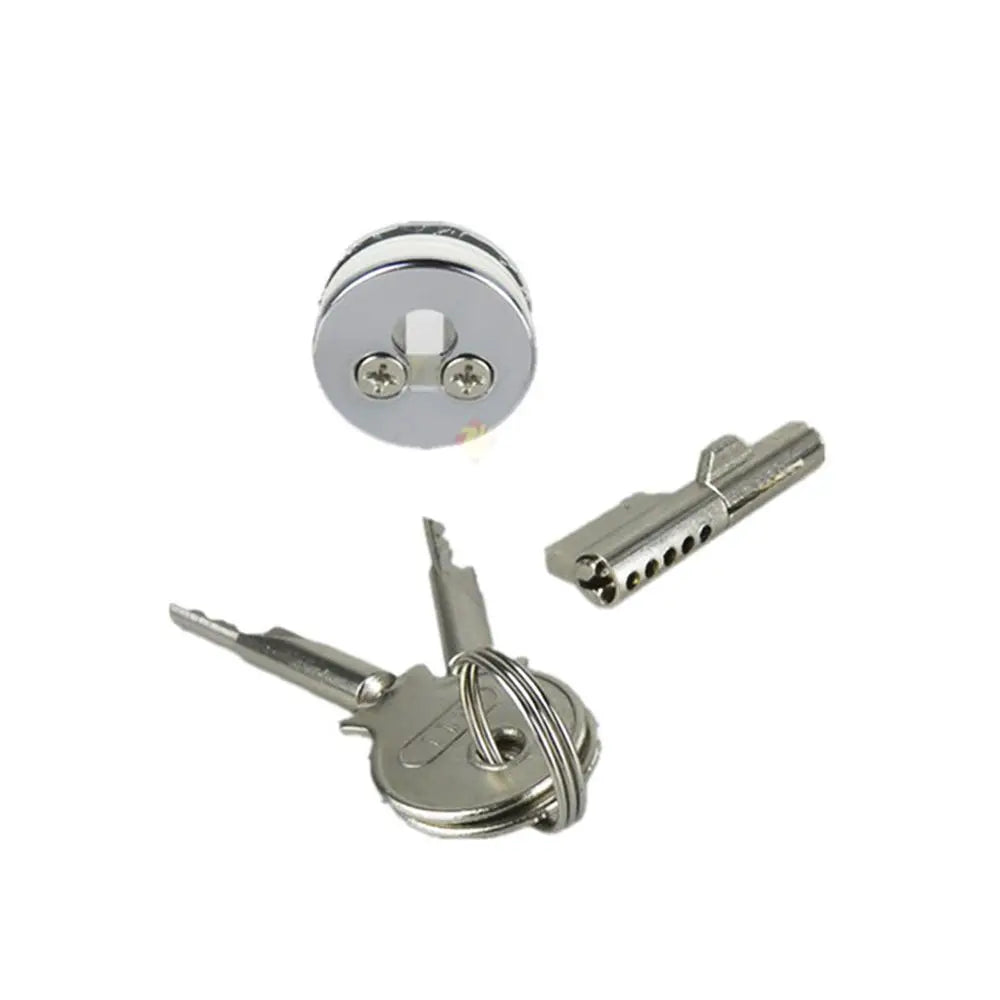 Copper Cylinder Lock for Sliding Glass Door Cabinet Showcase Cabinet Glass Lock Nixie
