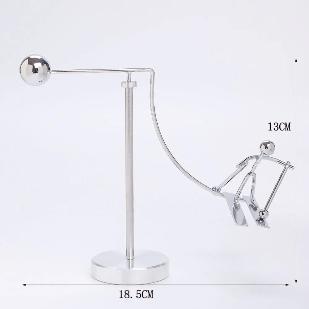 Stainless Steel Pendulum Cradle Kinetic Desk Decor Toy