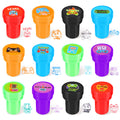 12pcs Cartoon Self-Inking Stamps for Kids – Animal & Game Set Kids Craft Stamps Nixie 12Pcs Style 2