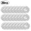 10/20Pcs Reusable Aluminum Foil Food Covers – Heat Resistant Food Storage Covers Nixie 20Pcs