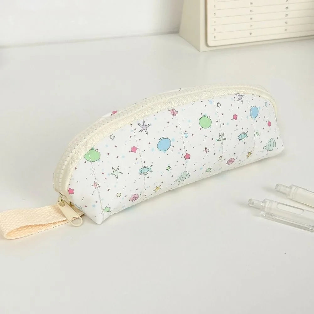 Polka Dot Pencil Case Large Capacity with Hand Strap – 5 Styles