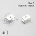 Zinc Alloy Glass Shelf Clamp Bracket for 6–12mm Glass Glass Shelf Bracket Nixie medium-for 8-10mm-1