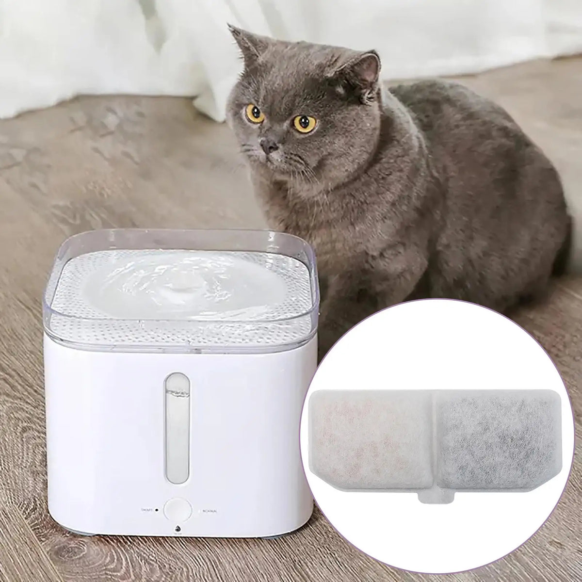 Pet Water Fountain Replacement Filters – Activated Carbon 4/10 Pack Pet Fountain Filter Nixie