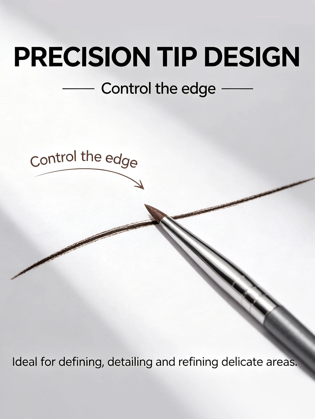 Fine Point Lip & Eyeliner Brush Set – 3pc Precision Makeup Makeup Brush Set Nixie