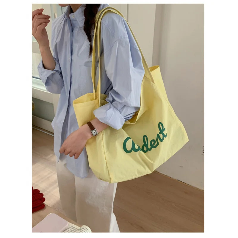 Large Canvas Tote Bag Women – Korean Fashion Shoulder Bag Women's Tote Bag Nixie