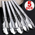 Stainless Steel BBQ Tongs Set of 5 – Non-Slip, Dishwasher Safe Kitchen BBQ Tongs Nixie 17cm- 5pcs