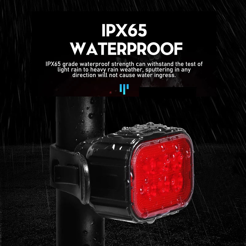 Q6 Rechargeable Front & Rear Bike Light Set | LED Bicycle Lamps Bicycle Light Set Nixie