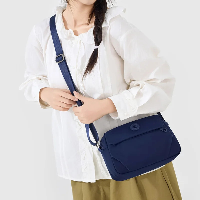 Nixie Women's Nylon Multi-Layer Crossbody Shoulder Bag Crossbody Shoulder Bag Nixie