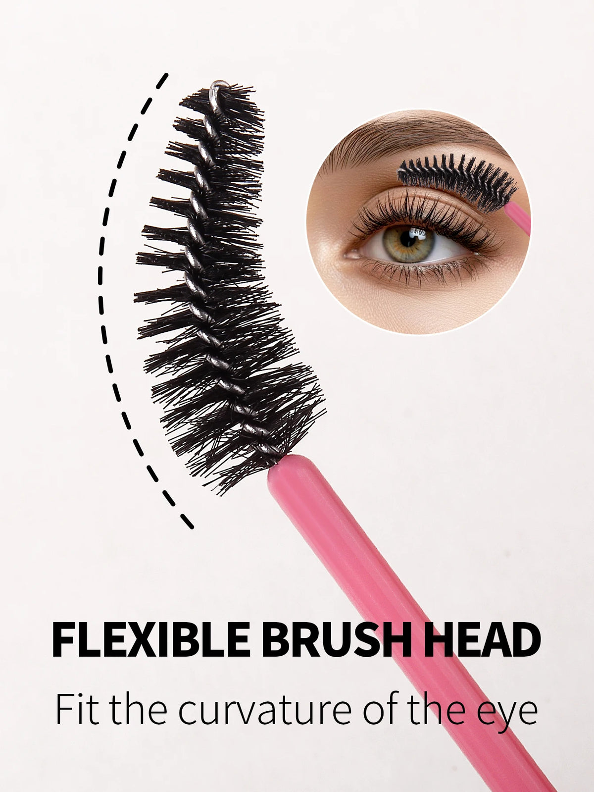 25 Pcs Eyelash Spoolie Brush Set – Mascara Wands & Eyebrow Eyelash Spoolie Set Nixie