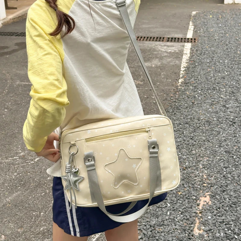 Kawaii Polka Dot Ita Bag – Anime Badge Crossbody Handbag Crossbody Ita Bag Nixie