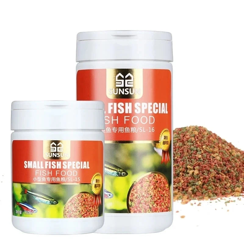 150ml Tropical Fish Food for Guppy & Lantern Fish | High Protein Aquarium Fish Food Nixie