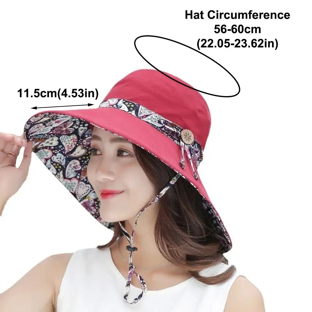 Women's Reversible Bucket Hat – Foldable UV Sun Hat Women's Bucket Hat Nixie
