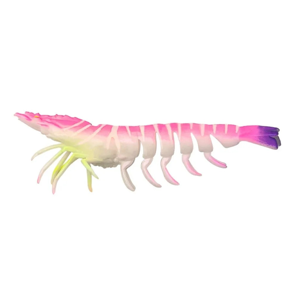 9.5cm Soft Shrimp Fishing Lure – Hookless Multi-Joint Prawn Bait