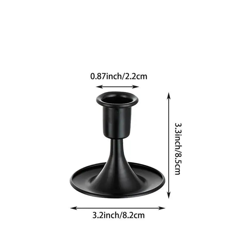 Vintage Metal Chamberstick Candle Holder – Teacup Style