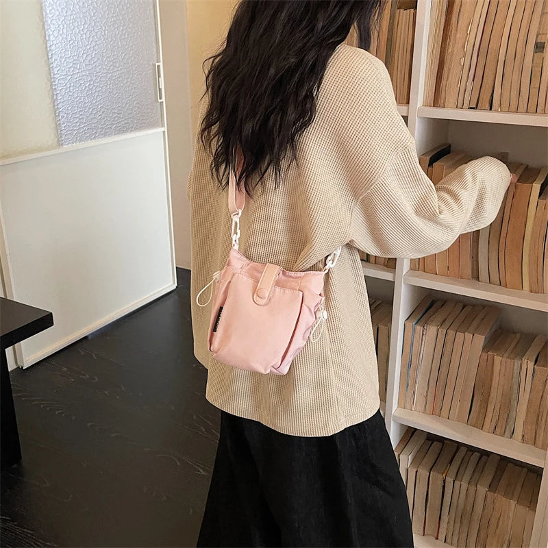 Korean Bucket Bag Women's Large Capacity Crossbody | Nixie Crossbody Bucket Bag Nixie