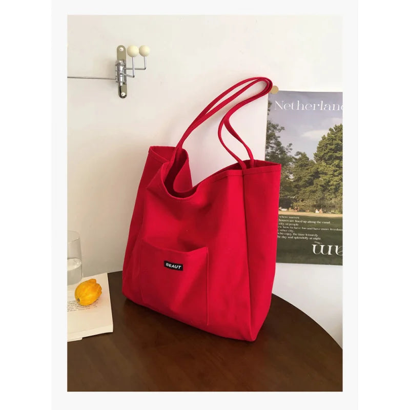 Korean Nylon Shoulder Tote Bag – Large Capacity Women's Bag