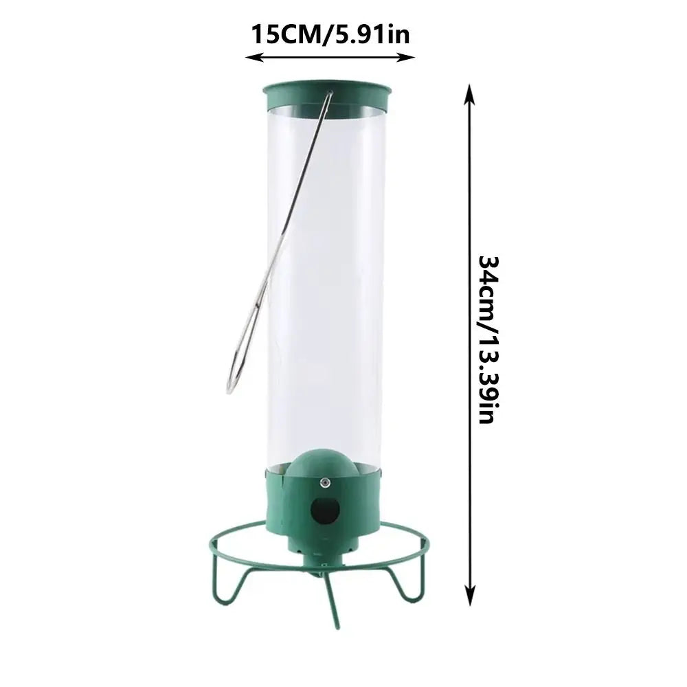 Squirrel-Proof Wild Bird Feeder – Large Capacity Metal Hanging Wild Bird Feeder Nixie