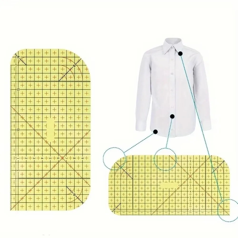 Heat Resistant Ironing Ruler – Resin Sewing & Quilting Tool Sewing Measuring Ruler Nixie