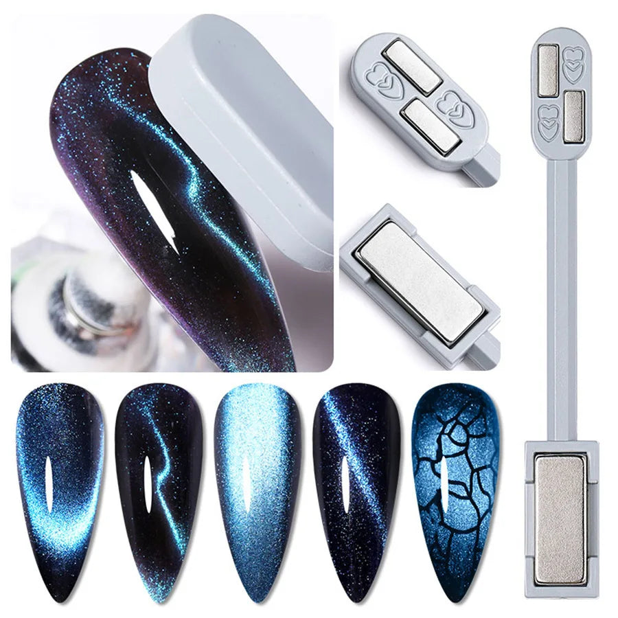 Dual-Ended Nail Magnet for Cat Eye Gel Polish | Nixie Nail Art Magnet Nixie