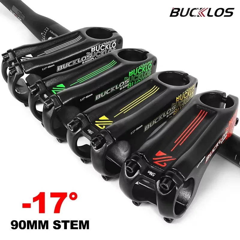 BUCKLOS 90mm -17° Negative MTB Bike Stem | Aluminum Alloy MTB Bike Stem Nixie
