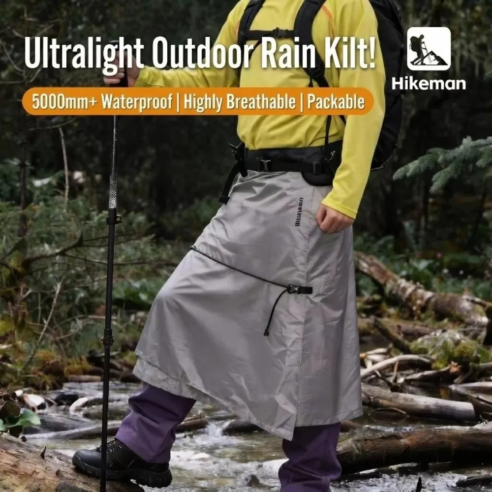 3-in-1 Ultralight Hiking Rain Skirt – Waterproof Poncho Hiking Rain Skirt Nixie