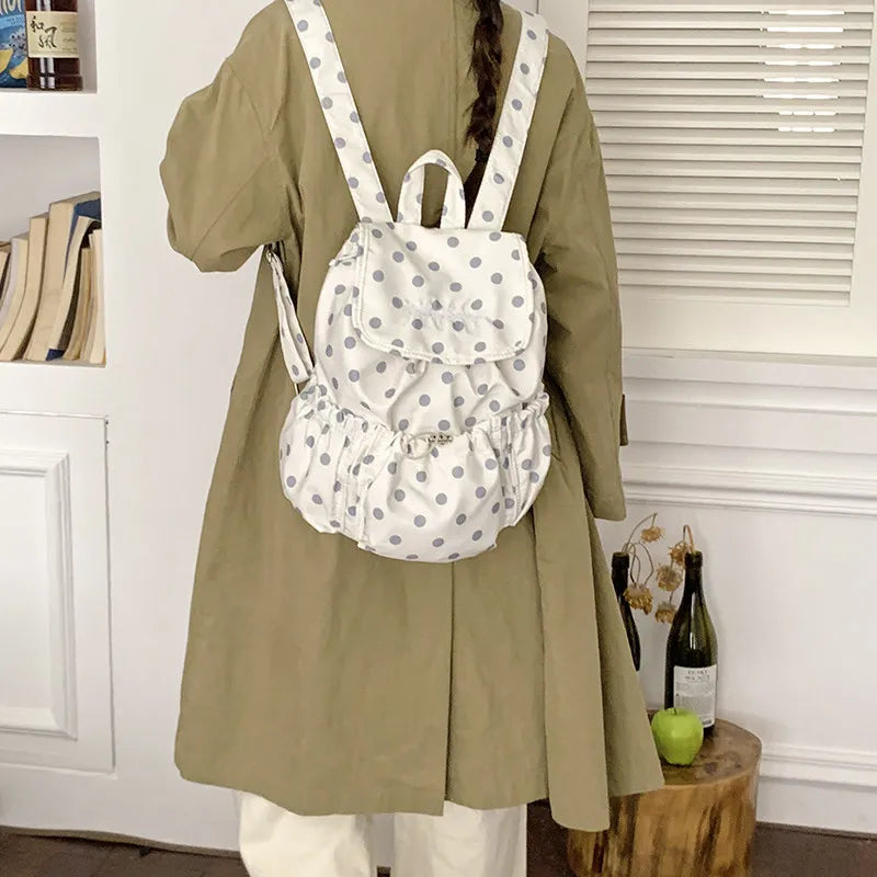 Leopard Print Drawstring Backpack – Korean Canvas School Bag Drawstring Backpack Nixie Leopard star