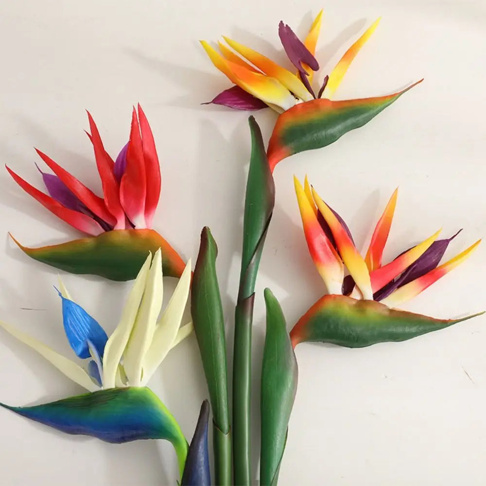 Long Stem Artificial Bird of Paradise Faux Strelitzia Flower Artificial Flower Stem Nixie