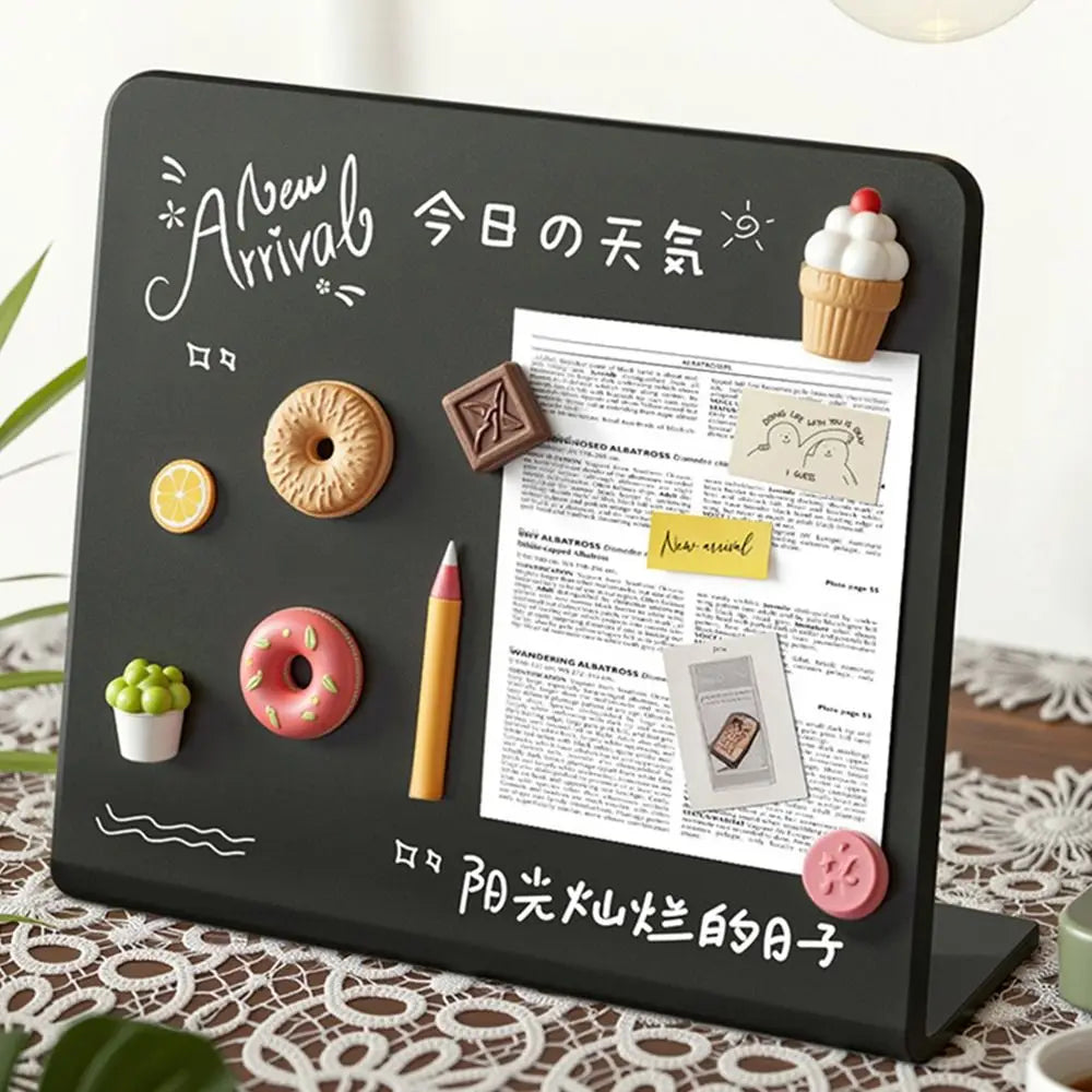 Metal Magnetic Blackboard Desktop Message Board | 3 Sizes Magnetic Message Board Nixie