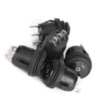 5PCS Black SPDT Rocker Switch 3-Position 10A 125V Waterproof Rocker Switch Nixie Black