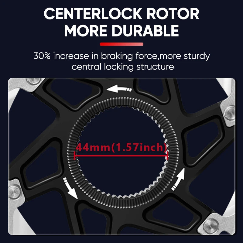 BUCKLOS 160mm Centerlock Disc Brake Rotor – Floating Ultralight Disc Brake Rotor Nixie