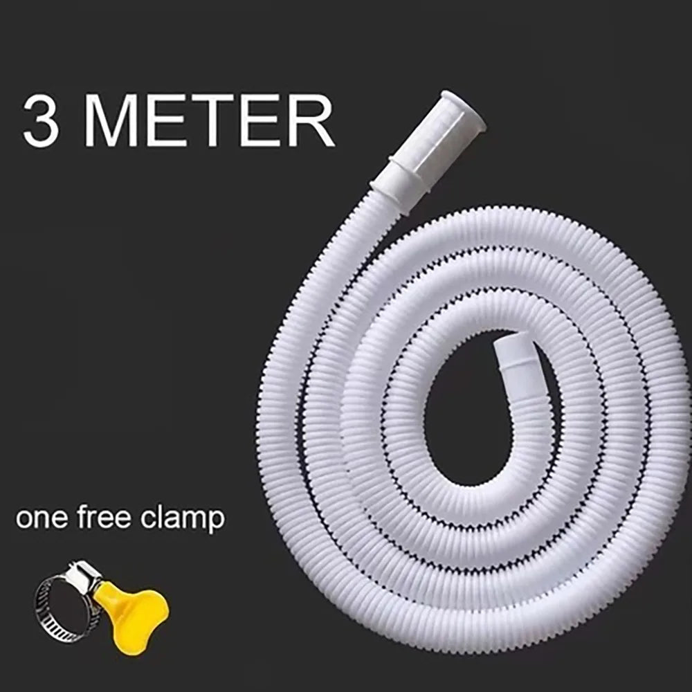 Plastic Drain Hose for AC & Washing Machine – 1/2/3m Appliance Drain Hose Nixie 3meters