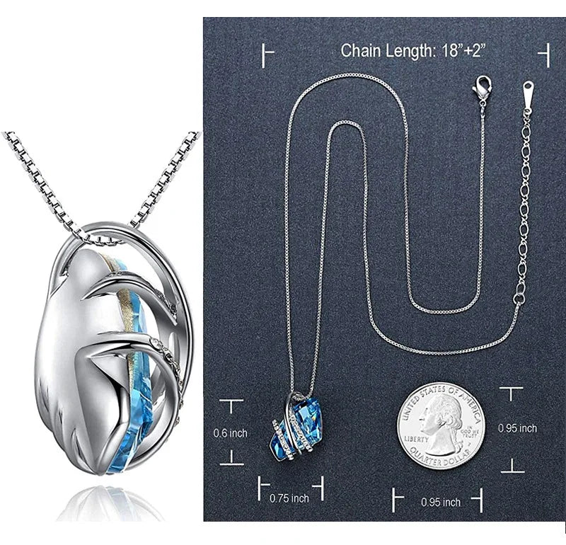 Crystal Glass Birthstone Pendant Necklace – Classic Design Pendant Necklace Nixie