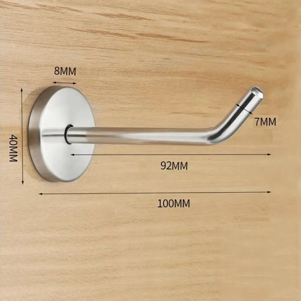 Heavy Duty Stainless Steel Wall Hook – Coat & Key Hook