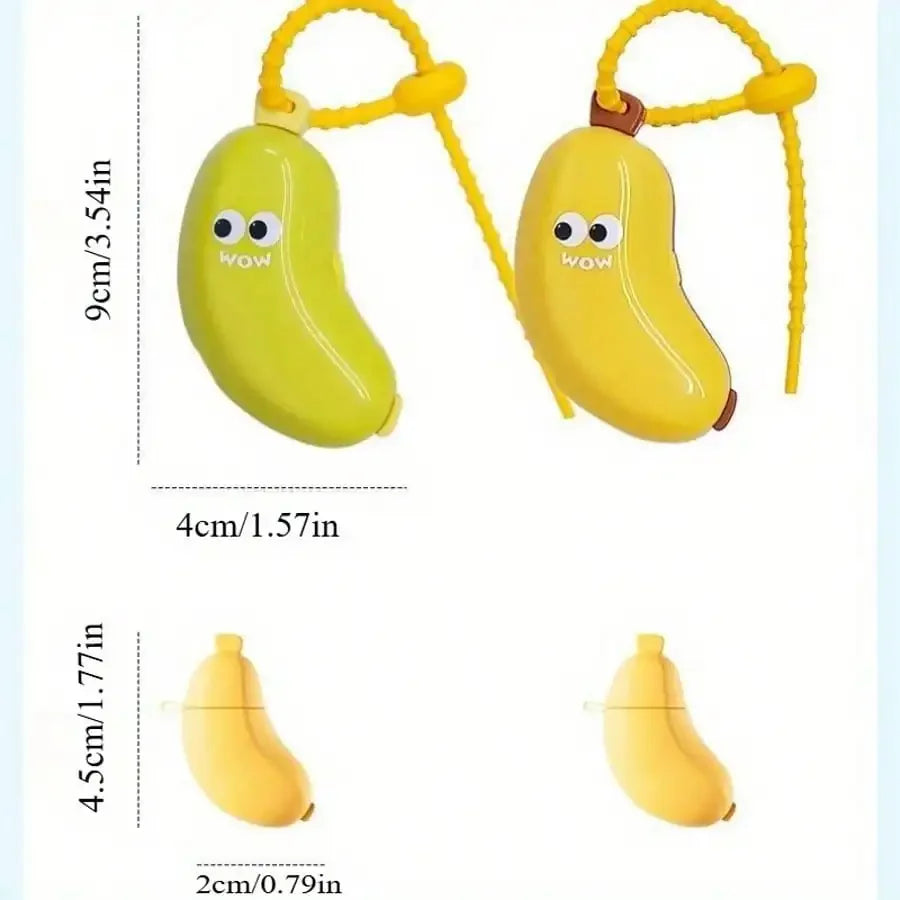 2-in-1 Banana Toothbrush Holder Dustproof Travel Case Toothbrush Travel Case Nixie