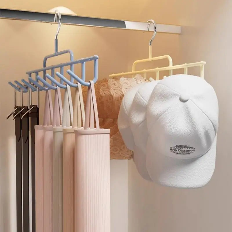 Wall-Mounted Hat Rack 8 Hooks – Metal Cap Organizer for Closet