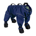 Waterproof Dog Boots with Suspender Sling | Anti-Slip Paw Protector Dog Rain Boots Nixie Dark Blue XXL