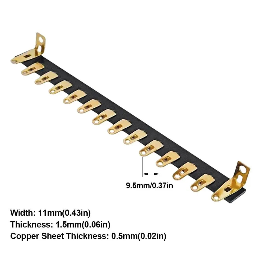 Gold Plated Audio Tag Strip Board G10 FR4 Bakelite 3–16 Pins Audio Tag Strip Board Nixie